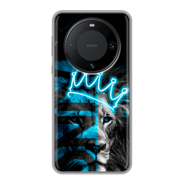 Силиконовый чехол на Huawei Mate 60 Pro с принтом Король лев