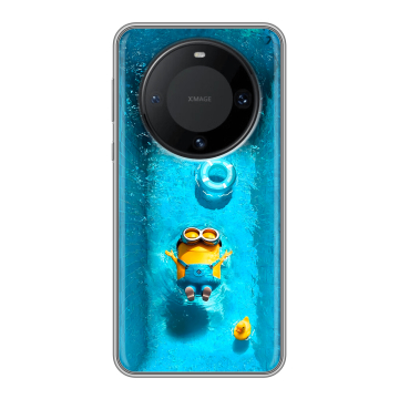 Силиконовый чехол на Huawei Mate 60 Pro с принтом Миньоны