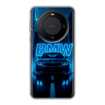 Силиконовый чехол на Huawei Mate 60 Pro с принтом BMW БМВ Силиконовый чехол на Huawei Mate 60 Pro с принтом BMW БМВ