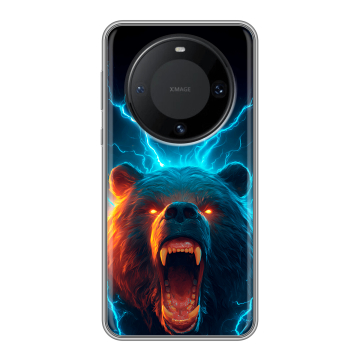 Силиконовый чехол на Huawei Mate 60 Pro с принтом Медведь
