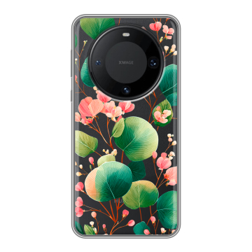Силиконовый чехол на Huawei Mate 60 Pro с принтом женский