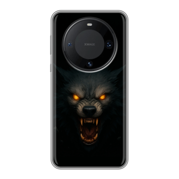 Силиконовый чехол на Huawei Mate 60 Pro с принтом Волк
