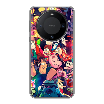 Силиконовый чехол на Huawei Mate 60 Pro с принтом Gravity Falls Гравити Фолз