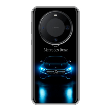 Силиконовый чехол на Huawei Mate 60 Pro с принтом Mercedes Мерседес
