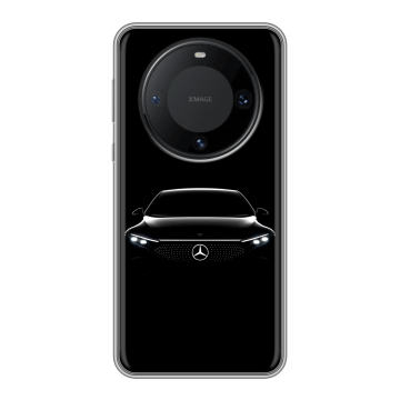 Силиконовый чехол на Huawei Mate 60 Pro с принтом Mercedes Мерседес Силиконовый чехол на Huawei Mate 60 Pro с принтом Mercedes Мерседес