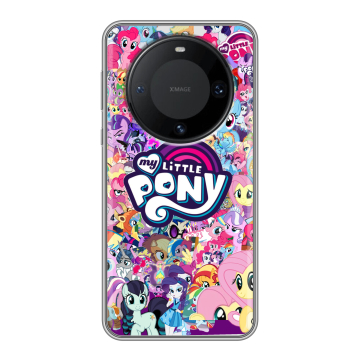 Силиконовый чехол на Huawei Mate 60 Pro с принтом My little pony Дружба чудо