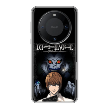 Силиконовый чехол на Huawei Mate 60 Pro с принтом Death note Тетрадь смерти