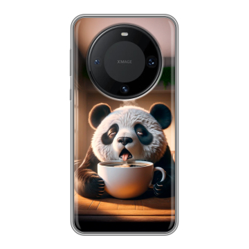 Силиконовый чехол на Huawei Mate 60 Pro с принтом смешная панда