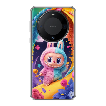 Силиконовый чехол на Huawei Mate 60 Pro с принтом Labubu Лабубу Силиконовый чехол на Huawei Mate 60 Pro с принтом Labubu Лабубу