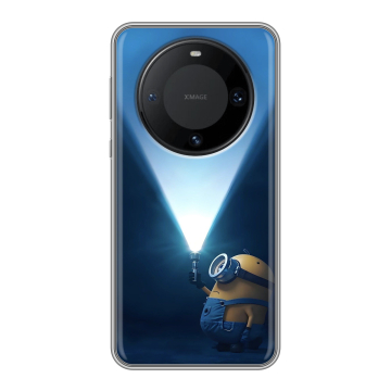 Силиконовый чехол на Huawei Mate 60 Pro с принтом Миньоны