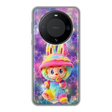 Силиконовый чехол на Huawei Mate 60 Pro с принтом Labubu Лабубу Силиконовый чехол на Huawei Mate 60 Pro с принтом Labubu Лабубу
