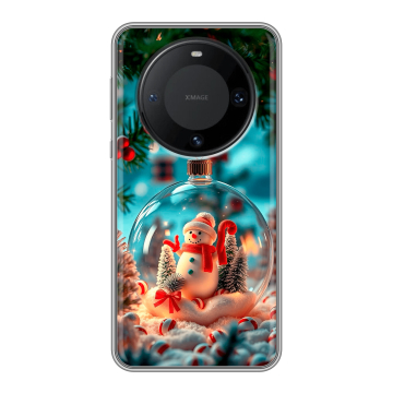 Силиконовый чехол на Huawei Mate 60 Pro с принтом Новый год