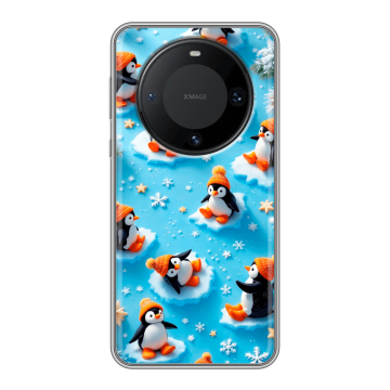 Силиконовый чехол на Huawei Mate 60 Pro с принтом Новый год