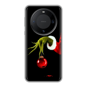 Силиконовый чехол на Huawei Mate 60 Pro с принтом Новый год Гринч