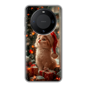 Силиконовый чехол на Huawei Mate 60 Pro с принтом Новый год