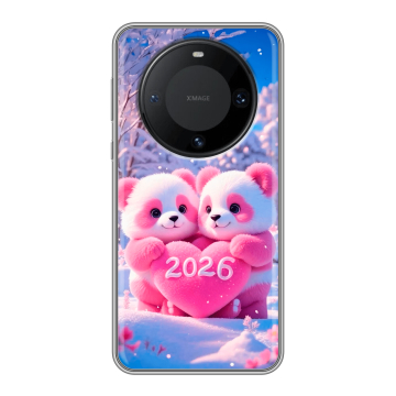 Силиконовый чехол на Huawei Mate 60 Pro с принтом Новый год