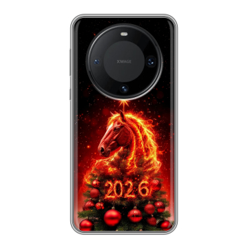 Силиконовый чехол на Huawei Mate 60 Pro с принтом Новый год