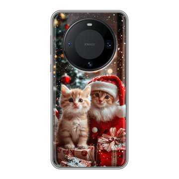 Силиконовый чехол на Huawei Mate 60 Pro с принтом Новый год