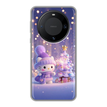 Силиконовый чехол на Huawei Mate 60 Pro с принтом Новый год