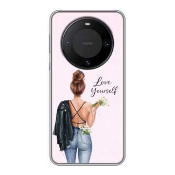 Силиконовый чехол на Huawei Mate 60 Pro с принтом женский Силиконовый чехол на Huawei Mate 60 Pro с принтом женский