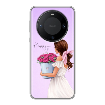 Силиконовый чехол на Huawei Mate 60 Pro с принтом женский Силиконовый чехол на Huawei Mate 60 Pro с принтом женский
