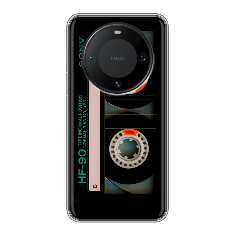 Силиконовый чехол на Huawei Mate 60 Pro с принтом Кассета Силиконовый чехол на Huawei Mate 60 Pro с принтом Кассета