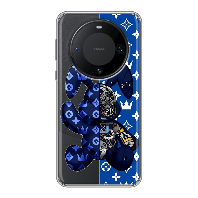 Силиконовый чехол на Huawei Mate 60 Pro с принтом Луи робот Силиконовый чехол на Huawei Mate 60 Pro с принтом Луи робот