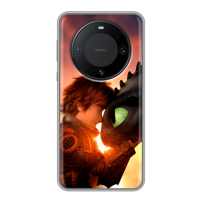 Силиконовый чехол на Huawei Mate 60 Pro с принтом Как приручить дракона Силиконовый чехол на Huawei Mate 60 Pro с принтом Как приручить дракона