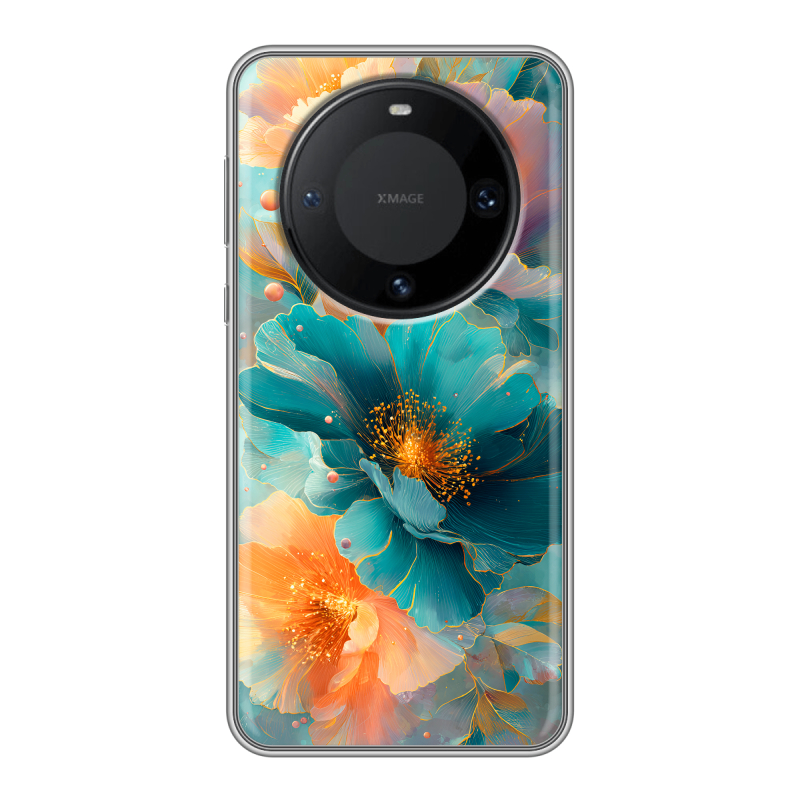 Силиконовый чехол на Huawei Mate 60 Pro с принтом Цветы Силиконовый чехол на Huawei Mate 60 Pro с принтом Цветы