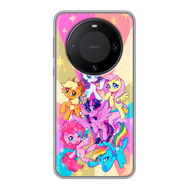 Силиконовый чехол на Huawei Mate 60 Pro с принтом My little pony Дружба чудо Силиконовый чехол на Huawei Mate 60 Pro с принтом My little pony Дружба чудо