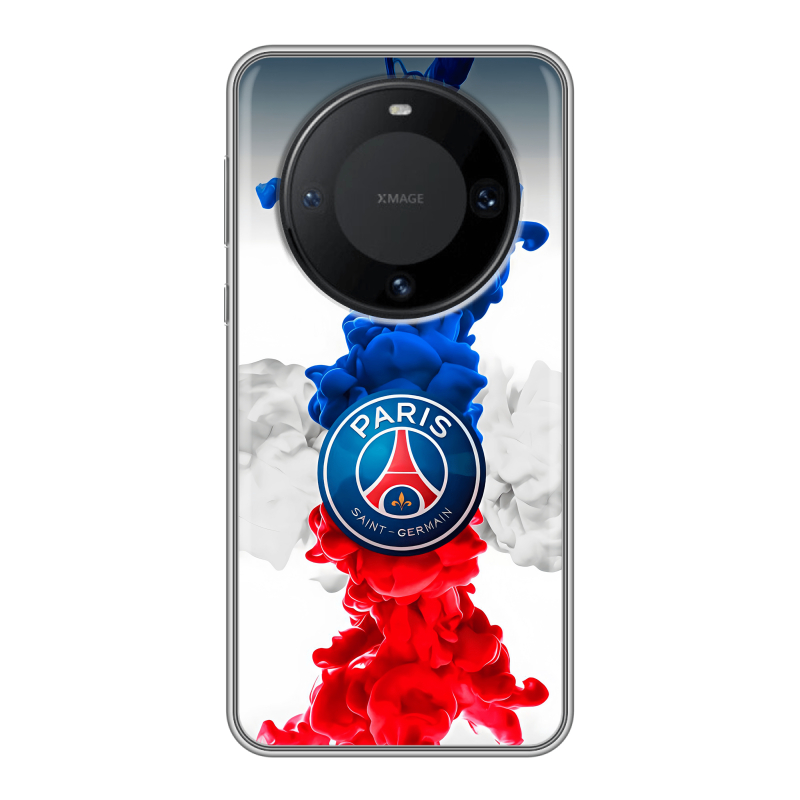 Силиконовый чехол на Huawei Mate 60 Pro с принтом PSG ПСЖ Силиконовый чехол на Huawei Mate 60 Pro с принтом PSG ПСЖ