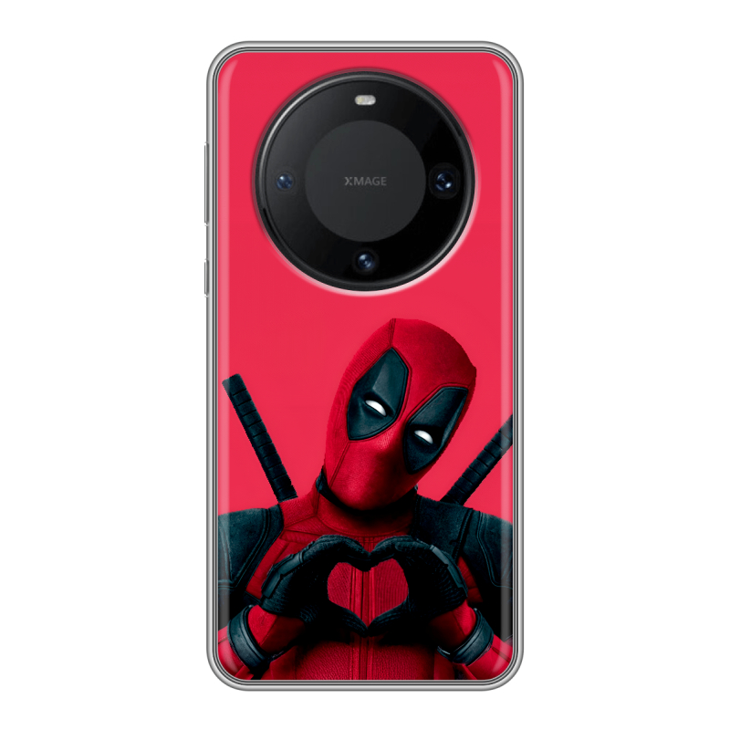 Силиконовый чехол на Huawei Mate 60 Pro с принтом Дедпул Deadpool Силиконовый чехол на Huawei Mate 60 Pro с принтом Дедпул Deadpool