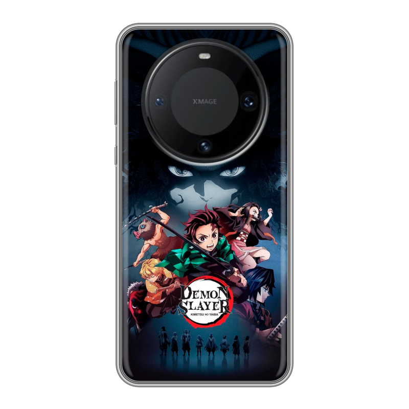 Силиконовый чехол на Huawei Mate 60 Pro с принтом Demon Slayer Клинок рассекающий демонов Силиконовый чехол на Huawei Mate 60 Pro с принтом Demon Slayer Клинок рассекающий демонов