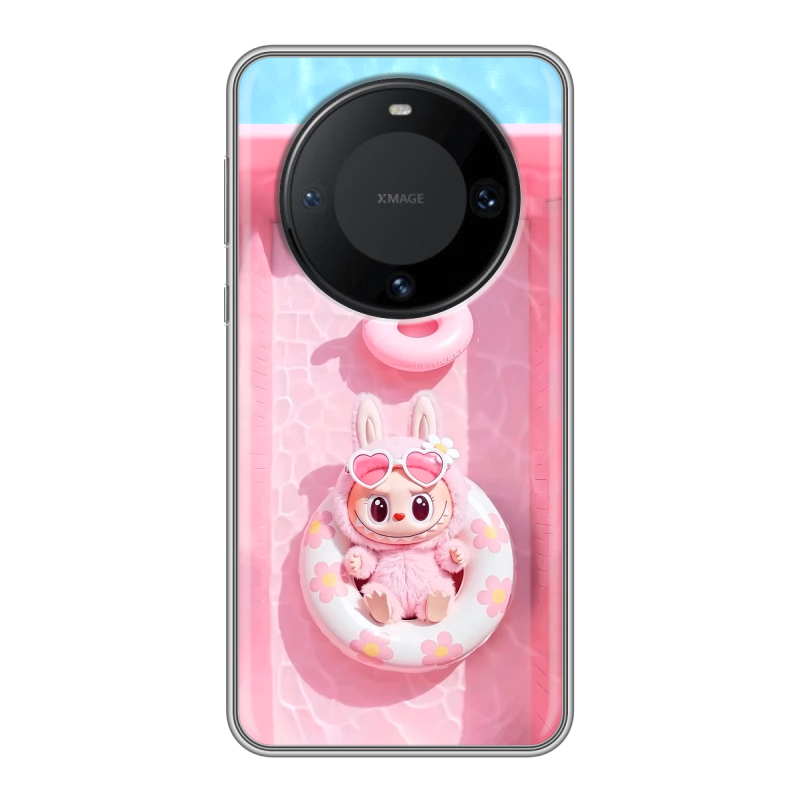 Силиконовый чехол на Huawei Mate 60 Pro с принтом Labubu Лабубу Силиконовый чехол на Huawei Mate 60 Pro с принтом Labubu Лабубу