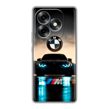 Силиконовый чехол на Itel S23 Plus с принтом БМВ BMW Силиконовый чехол на Itel S23 Plus с принтом БМВ BMW