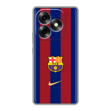 Силиконовый чехол на Itel S23 Plus с принтом Барселона Barcelona