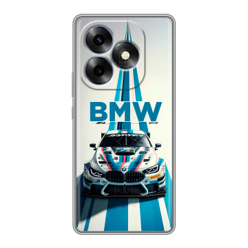 Силиконовый чехол на Itel S23 Plus с принтом БМВ BMW