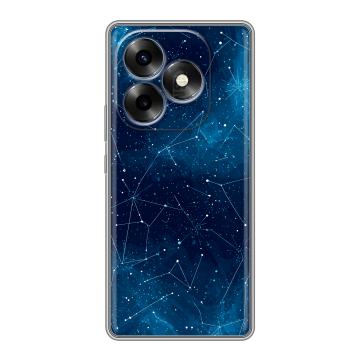 Силиконовый чехол на Itel S23 Plus с принтом Космос звезды Силиконовый чехол на Itel S23 Plus с принтом Космос звезды