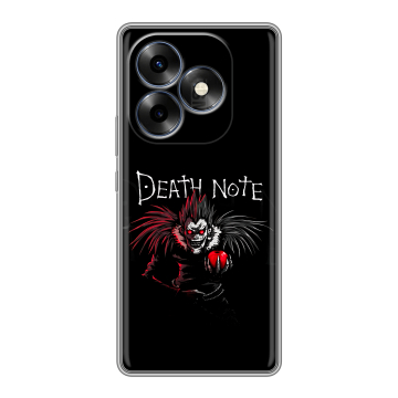 Силиконовый чехол на Itel S23 Plus с принтом Death note Тетрадь смерти