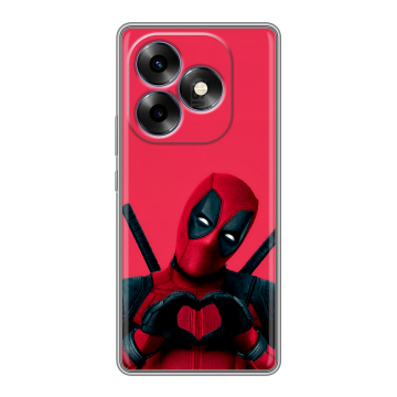 Силиконовый чехол на Itel S23 Plus с принтом Дедпул Deadpool