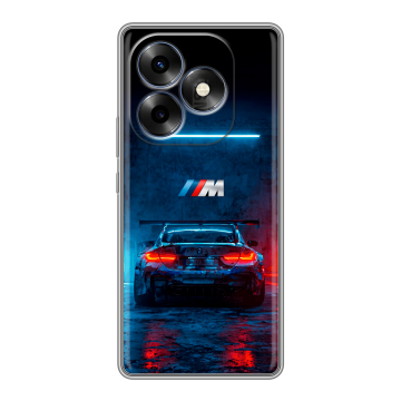 Силиконовый чехол на Itel S23 Plus с принтом BMW БМВ