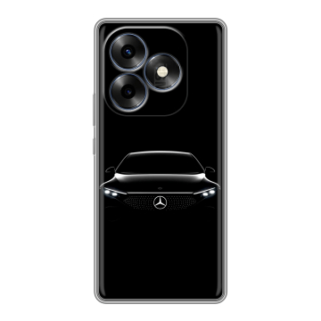 Силиконовый чехол на Itel S23 Plus с принтом Mercedes Мерседес