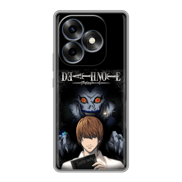 Силиконовый чехол на Itel S23 Plus с принтом Death note Тетрадь смерти Силиконовый чехол на Itel S23 Plus с принтом Death note Тетрадь смерти