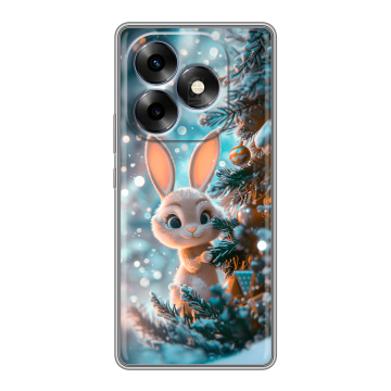 Силиконовый чехол на Itel S23 Plus с принтом Новый год Силиконовый чехол на Itel S23 Plus с принтом Новый год