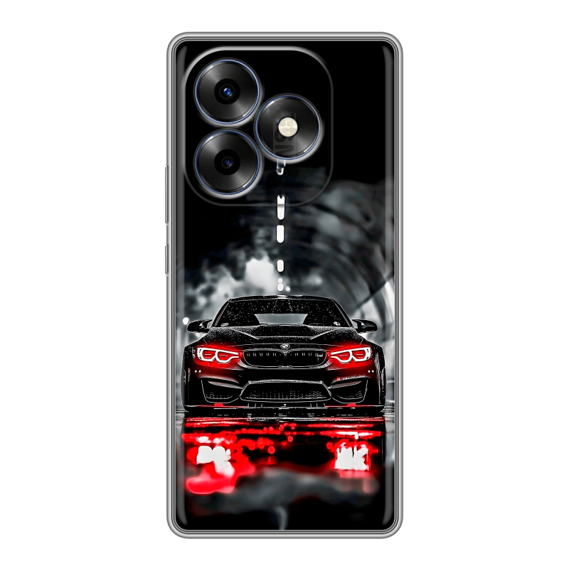 Силиконовый чехол на Itel S23 Plus с принтом BMW БМВ Силиконовый чехол на Itel S23 Plus с принтом BMW БМВ
