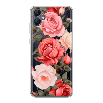 Силиконовый чехол на Samsung Galaxy A05 с принтом Розы Силиконовый чехол на Samsung Galaxy A05 с принтом Розы
