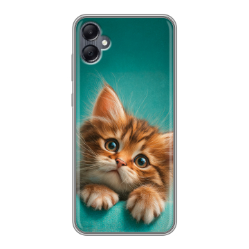 Силиконовый чехол на Samsung Galaxy A05 с принтом котенок