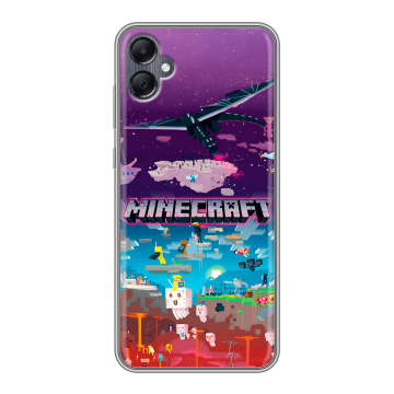 Силиконовый чехол на Samsung Galaxy A05 с принтом Майнкрафт Minecraft Силиконовый чехол на Samsung Galaxy A05 с принтом Майнкрафт Minecraft