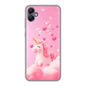 Силиконовый чехол на Samsung Galaxy A05 с принтом Единорог