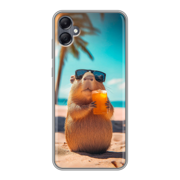 Силиконовый чехол на Samsung Galaxy A05 с принтом Капибара